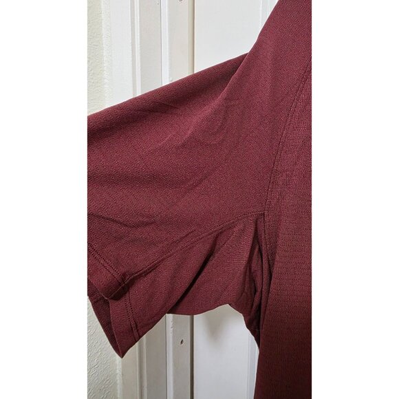 Lululemon Men's M Chocolate Brown Short Sleeve Athletic Shirt Better Each Day - Picture 6 of 6